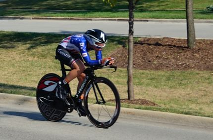 Cyclist at tour of Elk Grove time trials