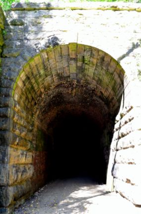 Tunnel entrance on sunny day