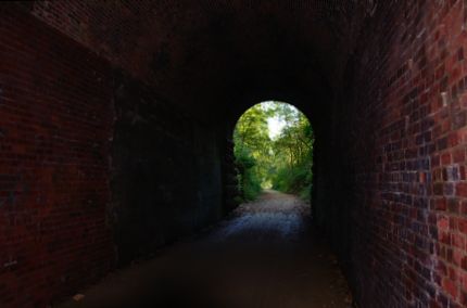 Northern entrance of badger state trail