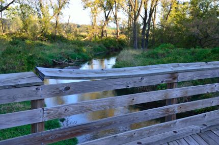 Warped Bridge on bike trail