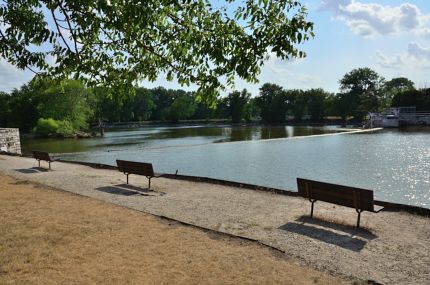 Benches by McHenry Dam