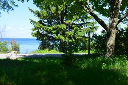 View of Lake Michigan from Sunset Trail