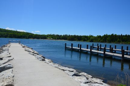 Piers on Nicolet Bay