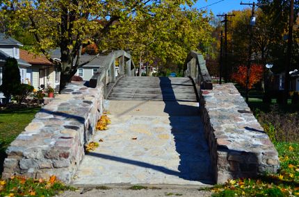 Bridge over canal into town