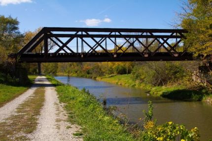 Bridge near Utica on UM Canal Trail