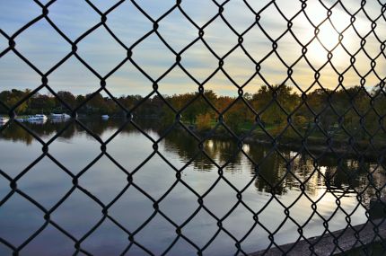 View of Fox River from I&M Canal Bike Trail