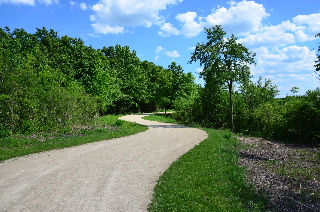 Winding Bike Trail in Lake County, Illinois