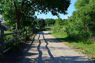 Bike path and gazebo/porch