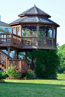 Gazebo porch as seen from Millennium Bike Trail