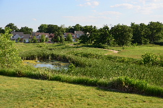 looking back on bike trail