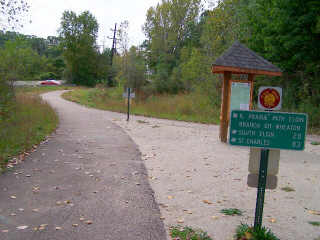 Starting on Illinois Prairie Path