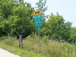 Bike Trail Intersection Signs