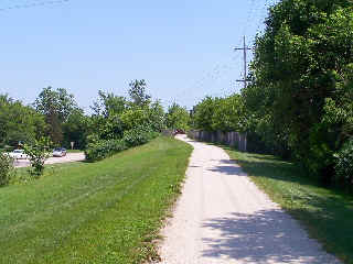 Crushed stone section of North Shore Trail