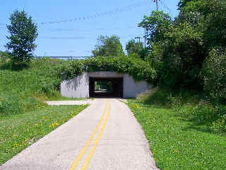 Underpass just before Romert McClory Trail