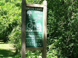 End of Robert McClory Bike trail and start of Kenosha bike trail