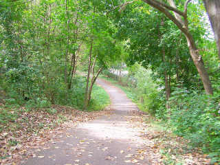 Hilly area on Fox River Trail - aka: Hill Heaven