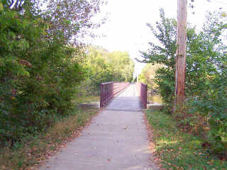 the Second long bridge on the Fox River Trail near South Elgin