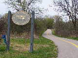 Where the Green Bay Trail meets the Robert McClory Bike Path