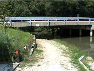 Low bike trail underpass