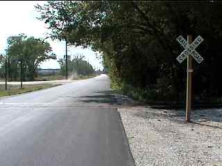 Tricky part of the bike trail by the tracks