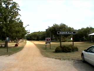 Sign for Norwalk along the Elroy Sparta Trail