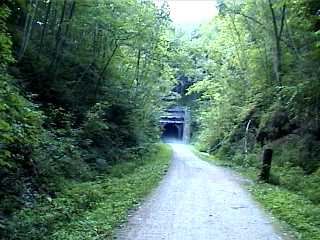 Mist by tunnel #2 on Elroy Sparta Trail